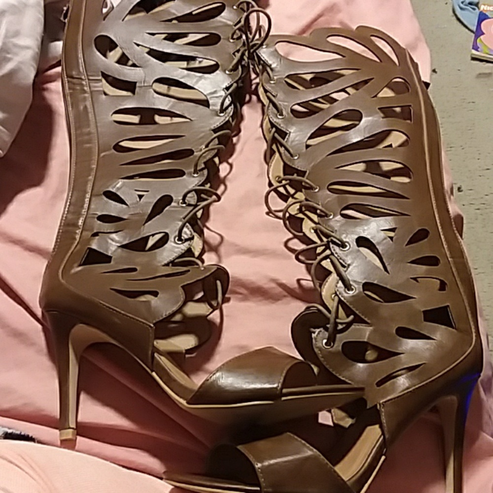 Women long sandal boots by  forever size 19